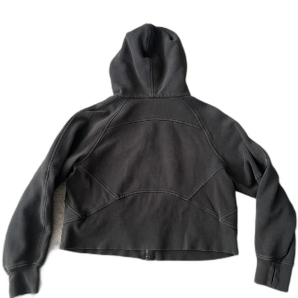 Lululemon black Scuba Hoodie Classic zip up cropped fit - Picture 2 of 8